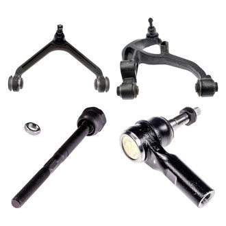 Dorman® - OE Solutions™ Front Passenger Side Lower and Upper Control Arm with Ball Joint and Tie Rod End Kit