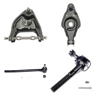Dorman® - OE Solutions™ Front Passenger Side Lower and Upper Control Arm with Ball Joint and Tie Rod End Kit