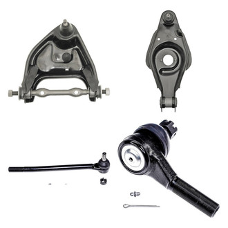 Dorman® - OE Solutions™ Front Passenger Side Lower and Upper Control Arm with Ball Joint and Tie Rod End Kit