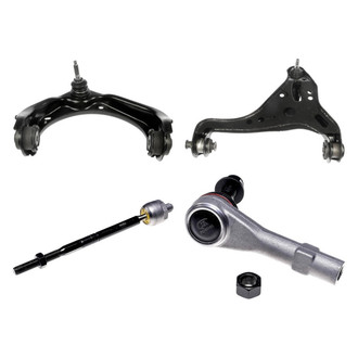 Dorman® - OE Solutions™ Front Passenger Side Lower and Upper Control Arm with Ball Joint and Tie Rod End Kit