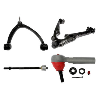 Dorman® - OE Solutions™ Front Passenger Side Lower and Upper Control Arm with Ball Joint and Tie Rod End Kit