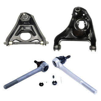 Dorman® - OE Solutions™ Front Passenger Side Lower and Upper Control Arm with Ball Joint and Tie Rod End Kit