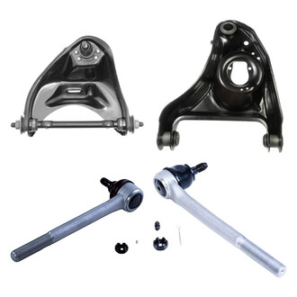 Dorman® - OE Solutions™ Front Passenger Side Lower and Upper Control Arm with Ball Joint and Tie Rod End Kit