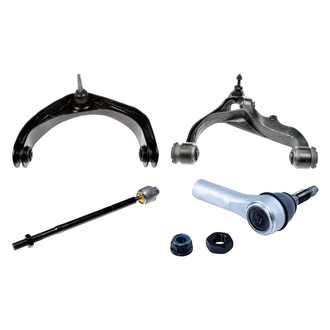 Dorman® - OE Solutions™ Front Passenger Side Lower and Upper Control Arm with Ball Joint and Tie Rod End Kit