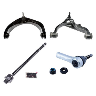 Dorman® - OE Solutions™ Front Passenger Side Lower and Upper Control Arm with Ball Joint and Tie Rod End Kit