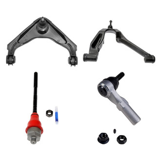 Dorman® - OE Solutions™ Front Passenger Side Lower and Upper Control Arm with Ball Joint and Tie Rod End Kit
