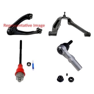 Dorman® - OE Solutions™ Front Passenger Side Lower and Upper Control Arm with Ball Joint and Tie Rod End Kit