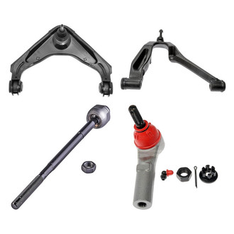 Dorman® - OE Solutions™ Front Passenger Side Lower and Upper Control Arm with Ball Joint and Tie Rod End Kit