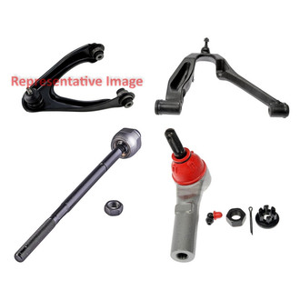 Dorman® - OE Solutions™ Front Passenger Side Lower and Upper Control Arm with Ball Joint and Tie Rod End Kit