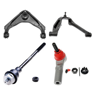 Dorman® - OE Solutions™ Front Passenger Side Lower and Upper Control Arm with Ball Joint and Tie Rod End Kit