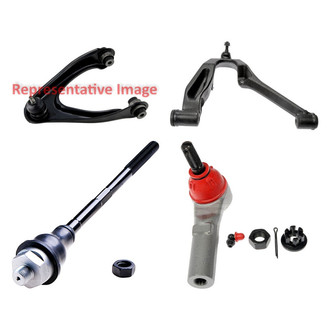 Dorman® - OE Solutions™ Front Passenger Side Lower and Upper Control Arm with Ball Joint and Tie Rod End Kit