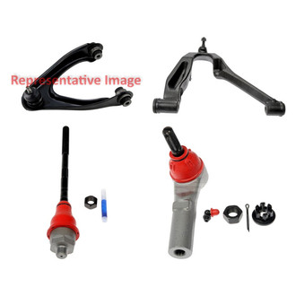 Dorman® - OE Solutions™ Front Passenger Side Lower and Upper Control Arm with Ball Joint and Tie Rod End Kit