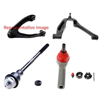 Dorman® - OE Solutions™ Front Passenger Side Lower and Upper Control Arm with Ball Joint and Tie Rod End Kit