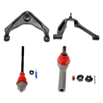 Dorman® - OE Solutions™ Front Passenger Side Lower and Upper Control Arm with Ball Joint and Tie Rod End Kit