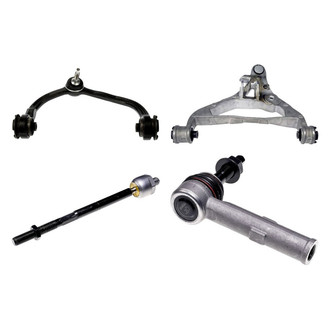 Dorman® - OE Solutions™ Front Passenger Side Lower and Upper Control Arm with Ball Joint and Tie Rod End Kit