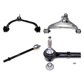 Dorman® - OE Solutions™ Front Passenger Side Lower and Upper Control Arm with Ball Joint and Tie Rod End Kit