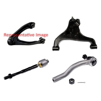 Dorman® - OE Solutions™ Front Passenger Side Lower and Upper Control Arm with Ball Joint and Tie Rod End Kit