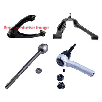 Dorman® - OE Solutions™ Front Passenger Side Lower and Upper Control Arm with Ball Joint and Tie Rod End Kit