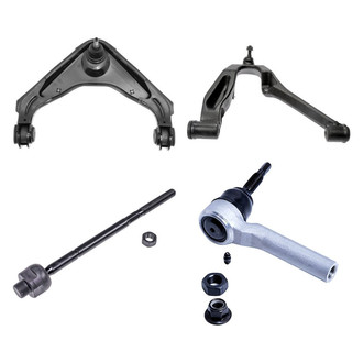 Dorman® - OE Solutions™ Front Passenger Side Lower and Upper Control Arm with Ball Joint and Tie Rod End Kit