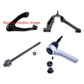 Dorman® - OE Solutions™ Front Passenger Side Lower and Upper Control Arm with Ball Joint and Tie Rod End Kit