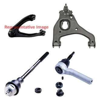 Dorman® - OE Solutions™ Front Passenger Side Lower and Upper Control Arm with Ball Joint and Tie Rod End Kit