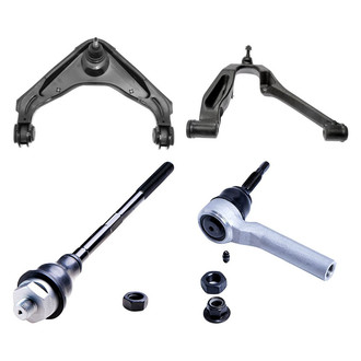 Dorman® - OE Solutions™ Front Passenger Side Lower and Upper Control Arm with Ball Joint and Tie Rod End Kit