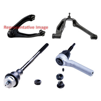 Dorman® - OE Solutions™ Front Passenger Side Lower and Upper Control Arm with Ball Joint and Tie Rod End Kit