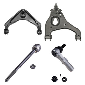 Dorman® - OE Solutions™ Front Passenger Side Lower and Upper Control Arm with Ball Joint and Tie Rod End Kit