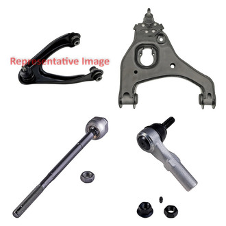 Dorman® - OE Solutions™ Front Passenger Side Lower and Upper Control Arm with Ball Joint and Tie Rod End Kit