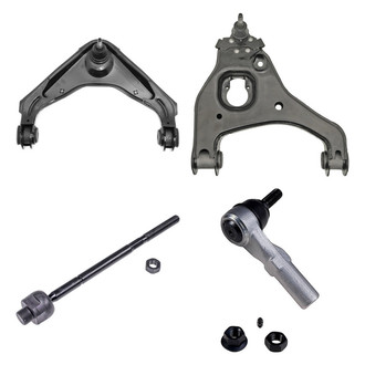 Dorman® - OE Solutions™ Front Passenger Side Lower and Upper Control Arm with Ball Joint and Tie Rod End Kit