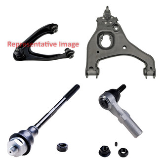 Dorman® - OE Solutions™ Front Passenger Side Lower and Upper Control Arm with Ball Joint and Tie Rod End Kit
