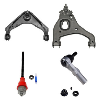 Dorman® - OE Solutions™ Front Passenger Side Lower and Upper Control Arm with Ball Joint and Tie Rod End Kit