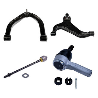 Dorman® - OE Solutions™ Front Passenger Side Lower and Upper Control Arm with Ball Joint and Tie Rod End Kit
