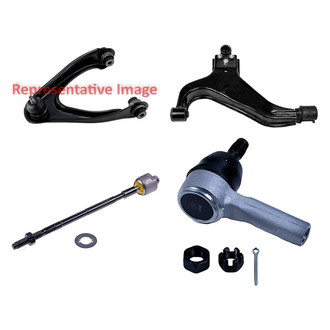 Dorman® - OE Solutions™ Front Passenger Side Lower and Upper Control Arm with Ball Joint and Tie Rod End Kit