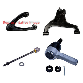 Dorman® - OE Solutions™ Front Passenger Side Lower and Upper Control Arm with Ball Joint and Tie Rod End Kit