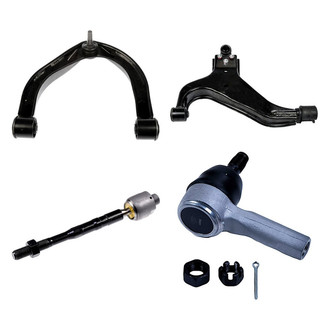 Dorman® - OE Solutions™ Front Passenger Side Lower and Upper Control Arm with Ball Joint and Tie Rod End Kit