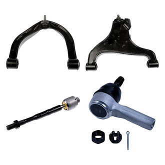 Dorman® - OE Solutions™ Front Passenger Side Lower and Upper Control Arm with Ball Joint and Tie Rod End Kit