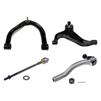 Dorman® - OE Solutions™ Front Passenger Side Lower and Upper Control Arm with Ball Joint and Tie Rod End Kit
