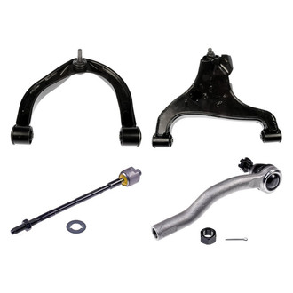 Dorman® - OE Solutions™ Front Passenger Side Lower and Upper Control Arm with Ball Joint and Tie Rod End Kit