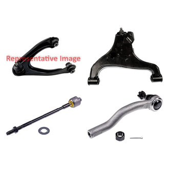 Dorman® - OE Solutions™ Front Passenger Side Lower and Upper Control Arm with Ball Joint and Tie Rod End Kit
