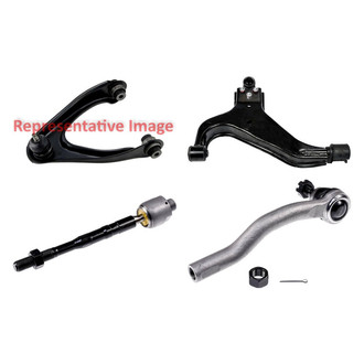 Dorman® - OE Solutions™ Front Passenger Side Lower and Upper Control Arm with Ball Joint and Tie Rod End Kit