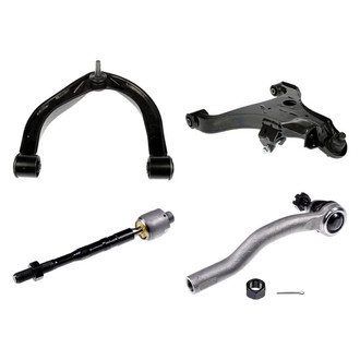 Dorman® - OE Solutions™ Front Passenger Side Lower and Upper Control Arm with Ball Joint and Tie Rod End Kit