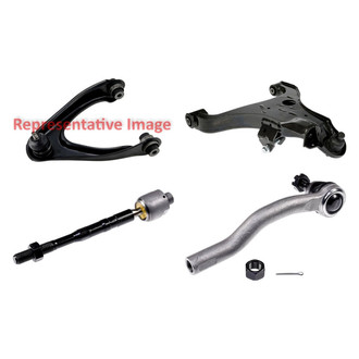 Dorman® - OE Solutions™ Front Passenger Side Lower and Upper Control Arm with Ball Joint and Tie Rod End Kit