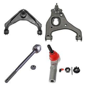 Dorman® - OE Solutions™ Front Passenger Side Lower and Upper Control Arm with Ball Joint and Tie Rod End Kit