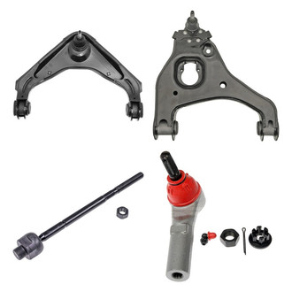 Dorman® - OE Solutions™ Front Passenger Side Lower and Upper Control Arm with Ball Joint and Tie Rod End Kit