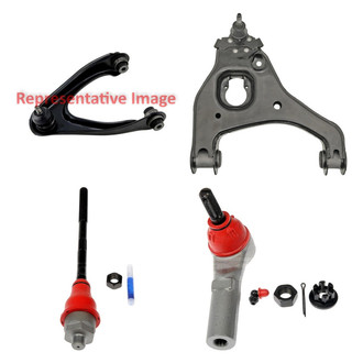Dorman® - OE Solutions™ Front Passenger Side Lower and Upper Control Arm with Ball Joint and Tie Rod End Kit