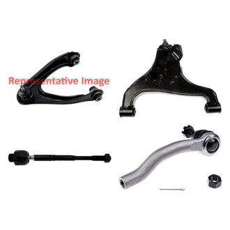 Dorman® - OE Solutions™ Front Passenger Side Lower and Upper Control Arm with Ball Joint and Tie Rod End Kit