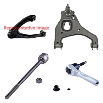 Dorman® - OE Solutions™ Front Passenger Side Lower and Upper Control Arm with Ball Joint and Tie Rod End Kit