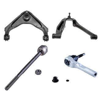 Dorman® - OE Solutions™ Front Passenger Side Lower and Upper Control Arm with Ball Joint and Tie Rod End Kit