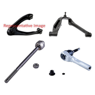 Dorman® - OE Solutions™ Front Passenger Side Lower and Upper Control Arm with Ball Joint and Tie Rod End Kit